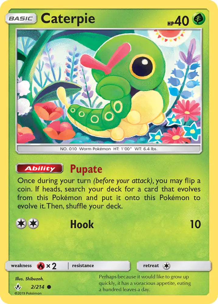 Caterpie (2/214) [Sun & Moon: Unbroken Bonds] - Pokemon Single
