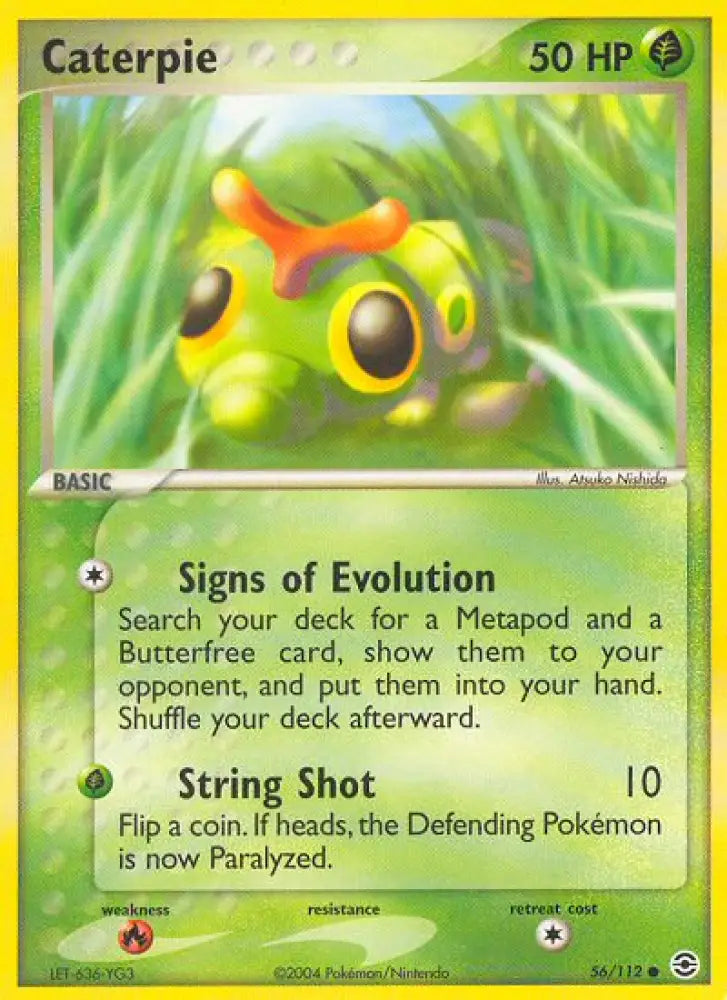 Caterpie (56/112) [EX: FireRed & LeafGreen] - Pokemon Single