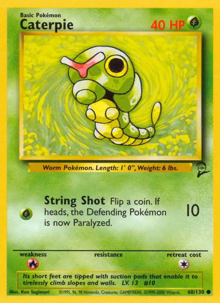 Caterpie (68/130) [Base Set 2] - Pokemon Single