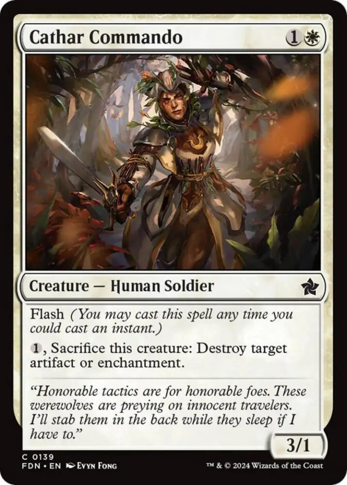 Cathar Commando [Foundations] - MTG Single