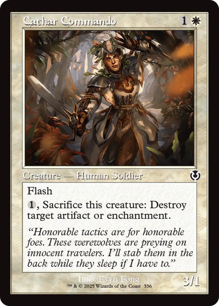 Cathar Commando (Retro Frame) [Innistrad Remastered] - MTG Single
