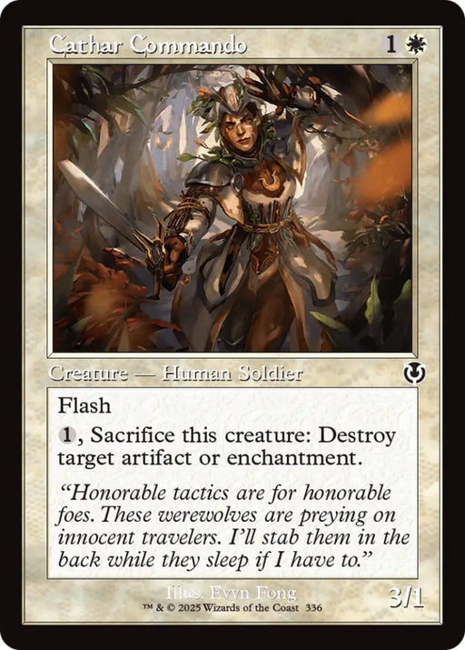 Cathar Commando (Retro Frame) [Innistrad Remastered] - MTG Single