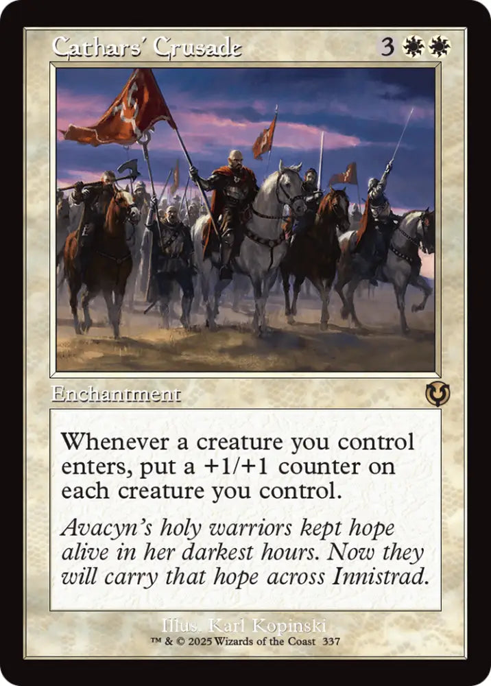 Cathars’ Crusade (Retro Frame) [Innistrad Remastered] - MTG Single