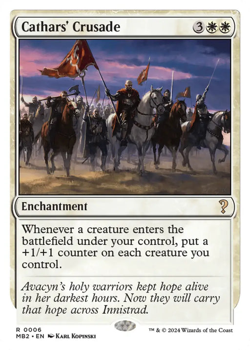 Cathars’ Crusade (White Border) [Mystery Booster 2] - MTG Single