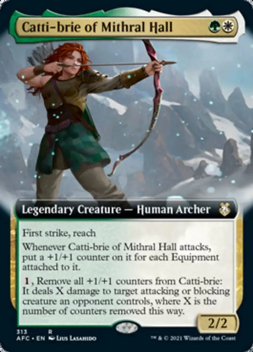 Catti-brie of Mithral Hall (Extended Art) [Dungeons & Dragons: Adventures in the Forgotten Realms Commander] - MTG