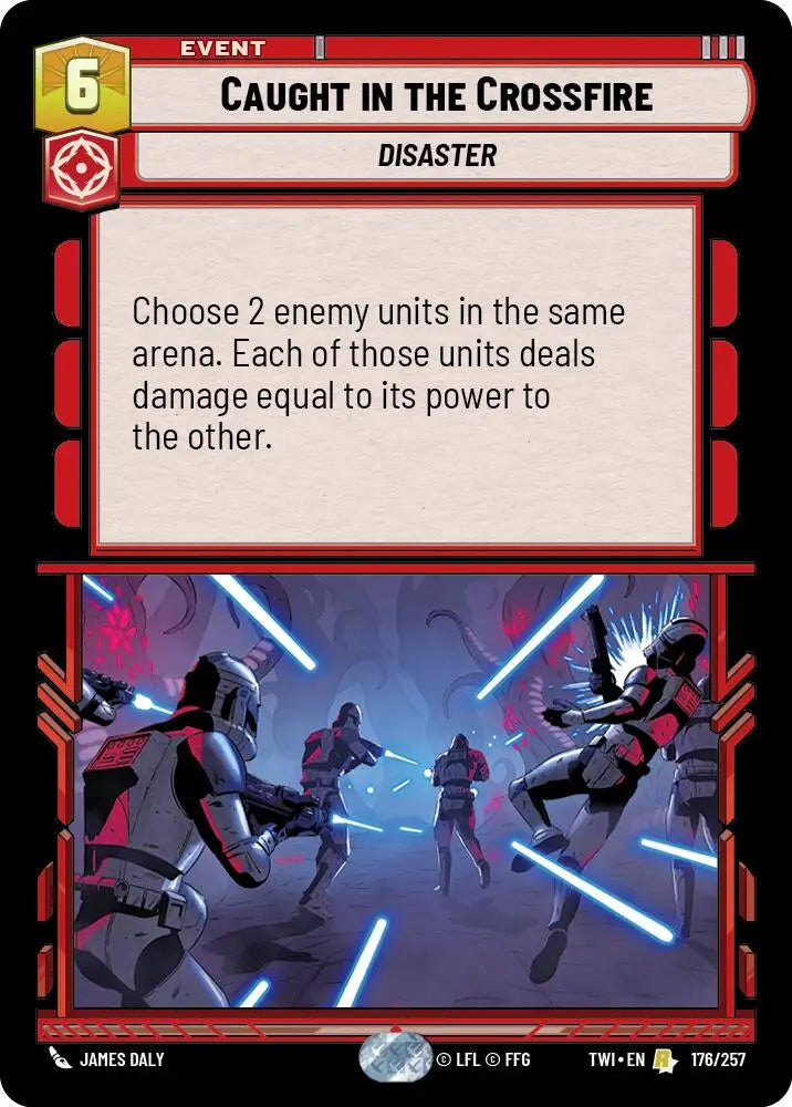 Caught in the Crossfire (176/257) [Twilight of the Republic] - Star Wars: Unlimited Single