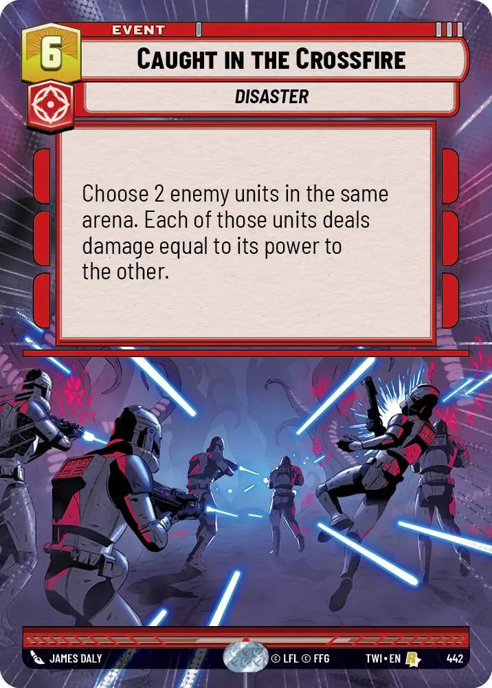 Caught in the Crossfire (Hyperspace) (442) [Twilight of the Republic] - Star Wars: Unlimited Single