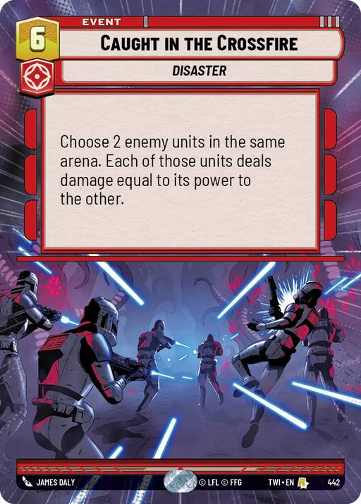 Caught in the Crossfire (Hyperspace) (442) [Twilight of the Republic] - Star Wars: Unlimited Single