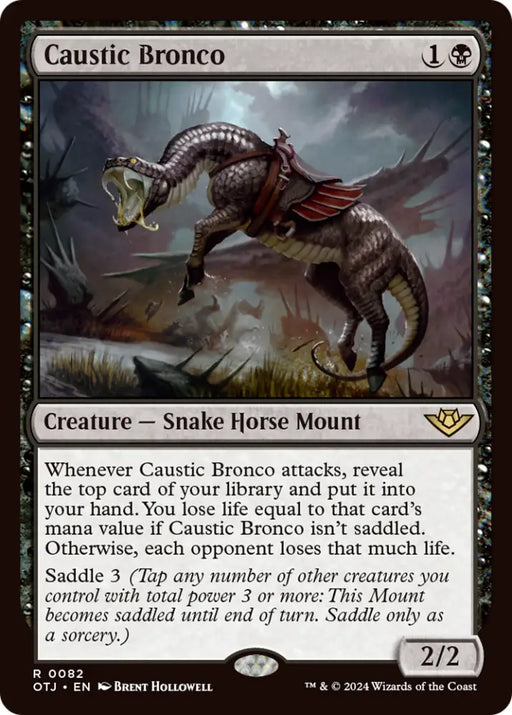 Caustic Bronco [Outlaws of Thunder Junction] - MTG Single
