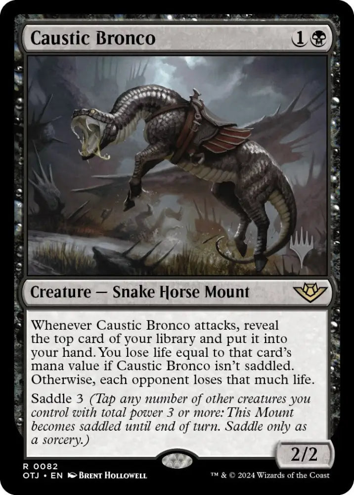 Caustic Bronco (Promo Pack) [Outlaws of Thunder Junction Promos] - MTG Single
