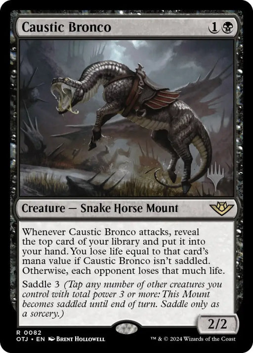 Caustic Bronco (Promo Pack) [Outlaws of Thunder Junction Promos] - MTG Single