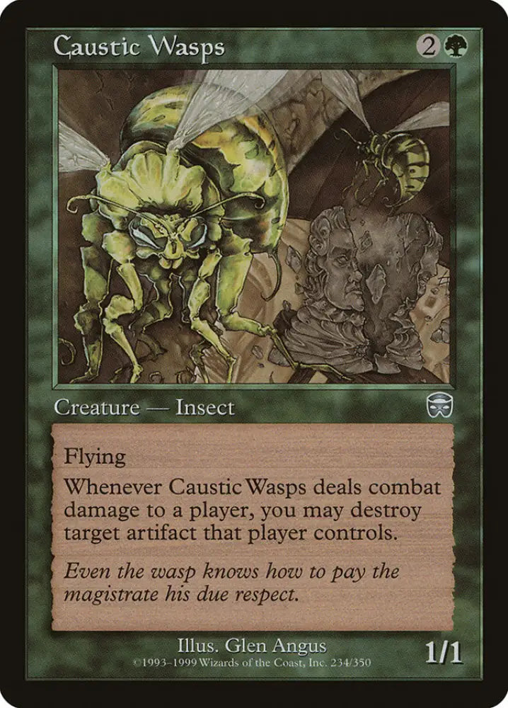 Caustic Wasps [Mercadian Masques] - MTG Single