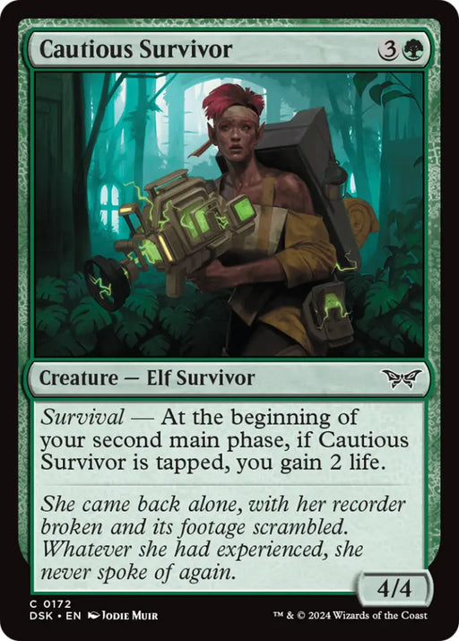 Cautious Survivor [Duskmourn: House of Horror] - MTG Single
