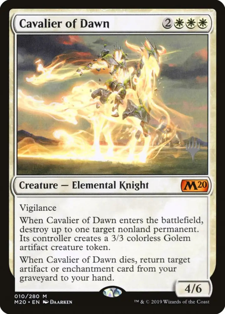 Cavalier of Dawn (Promo Pack) [Core Set 2020 Promos] - MTG Single