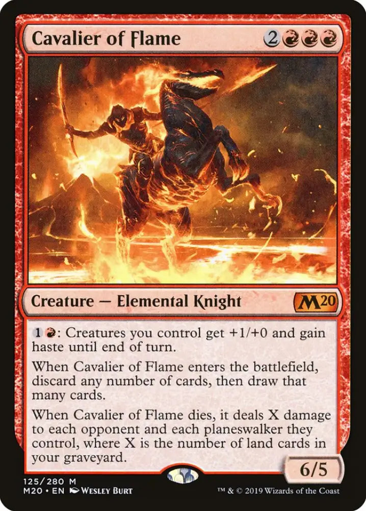 Cavalier of Flame [Core Set 2020] - MTG Single