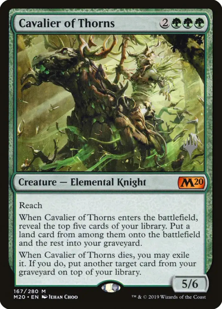 Cavalier of Thorns (Promo Pack) [Core Set 2020 Promos] - MTG Single