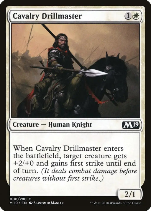 Cavalry Drillmaster [Core Set 2019] - MTG Single