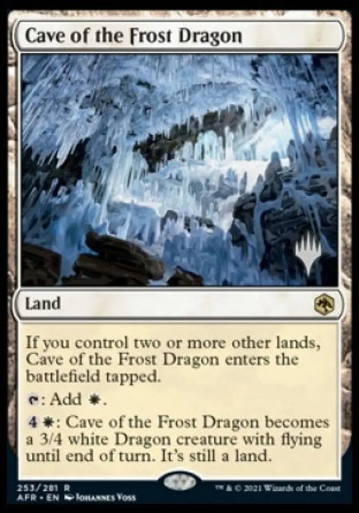 Cave of the Frost Dragon (Promo Pack) [Dungeons & Dragons: Adventures in the Forgotten Realms Promos] - MTG Single