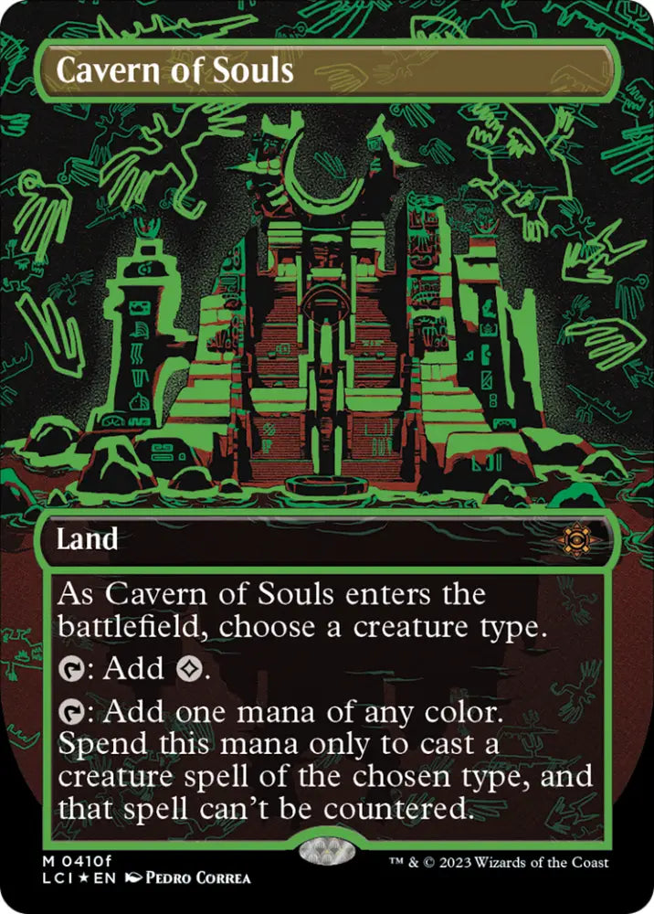 Cavern of Souls (0410f) (Borderless) [The Lost Caverns of Ixalan] - MTG Single
