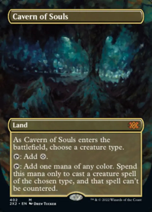 Cavern of Souls (Borderless Alternate Art) [Double Masters 2022] - MTG Single