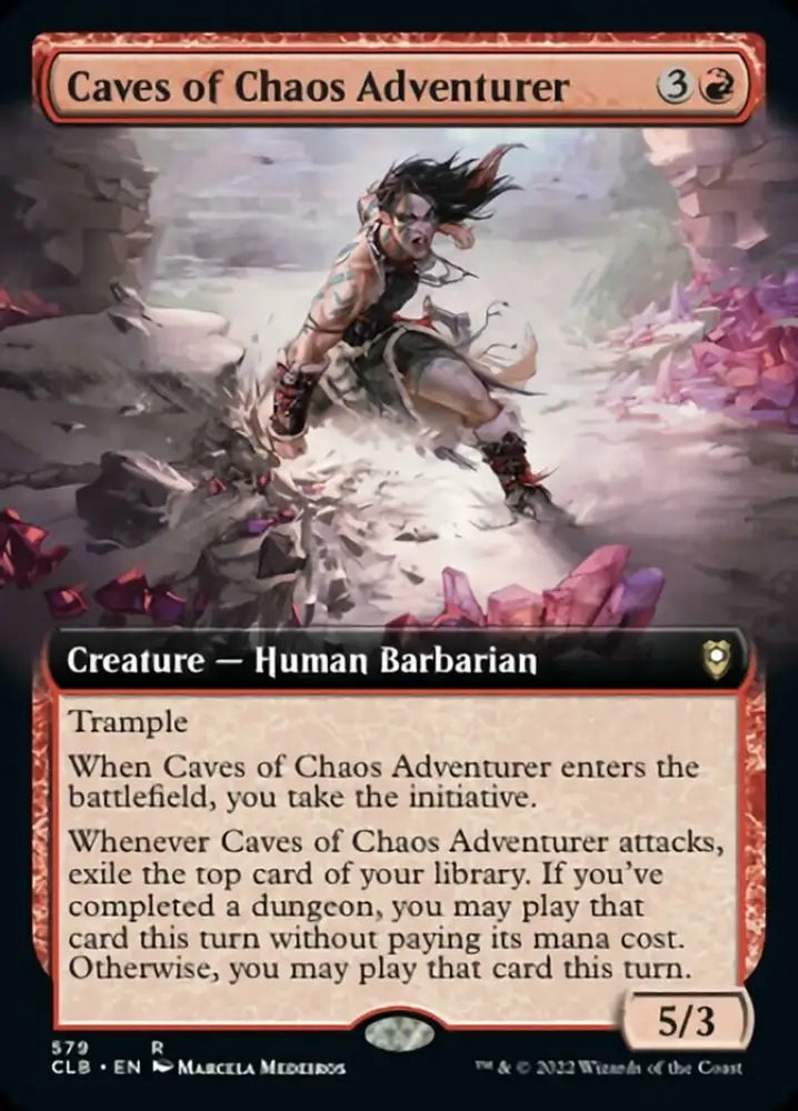 Caves of Chaos Adventurer (Extended Art) [Commander Legends: Battle for Baldur’s Gate] - MTG Single