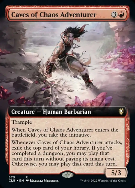 Caves of Chaos Adventurer (Extended Art) [Commander Legends: Battle for Baldur’s Gate] - MTG Single
