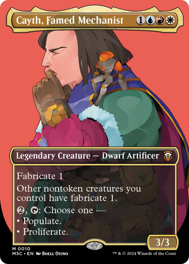 Cayth Famed Mechanist (Borderless) [Modern Horizons 3 Commander] - MTG Single