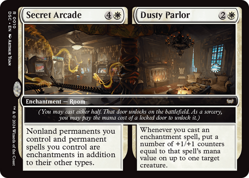 Secret Arcade // Dusty Parlor [Duskmourn: House of Horror Commander]