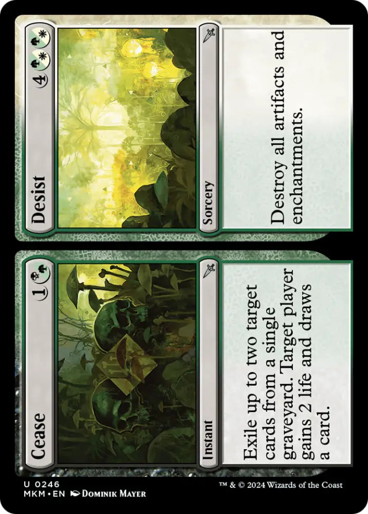 Cease // Desist [Murders at Karlov Manor] - MTG Single