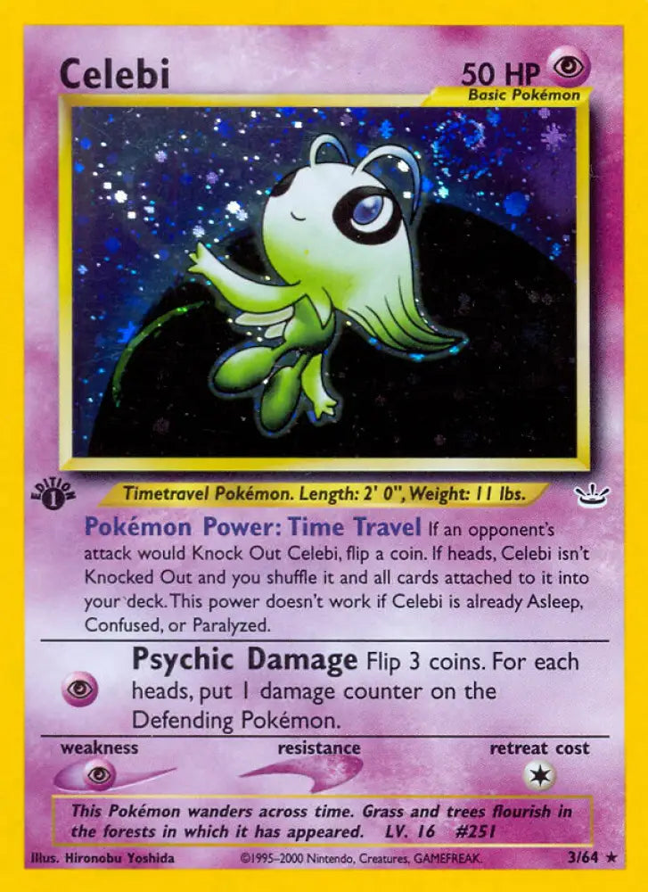 Celebi (3/64) [Neo Revelation 1st Edition] - Pokemon Single