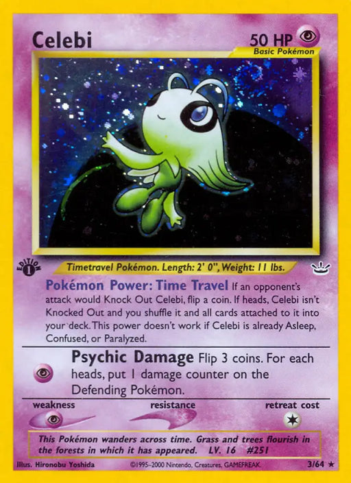Celebi (3/64) [Neo Revelation 1st Edition] - Pokemon Single
