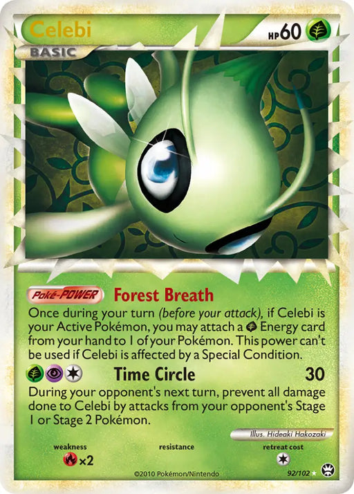 Celebi (92/102) [HeartGold & SoulSilver: Triumphant] - Pokemon Single