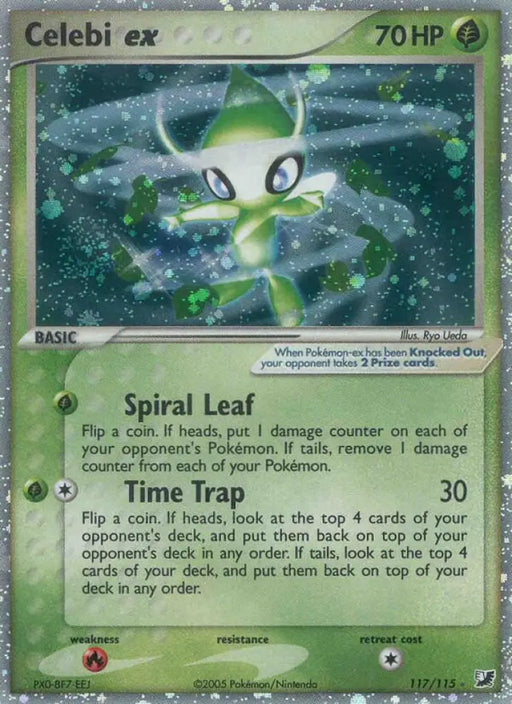 Celebi ex (117/115) [EX: Unseen Forces] - Pokemon Single