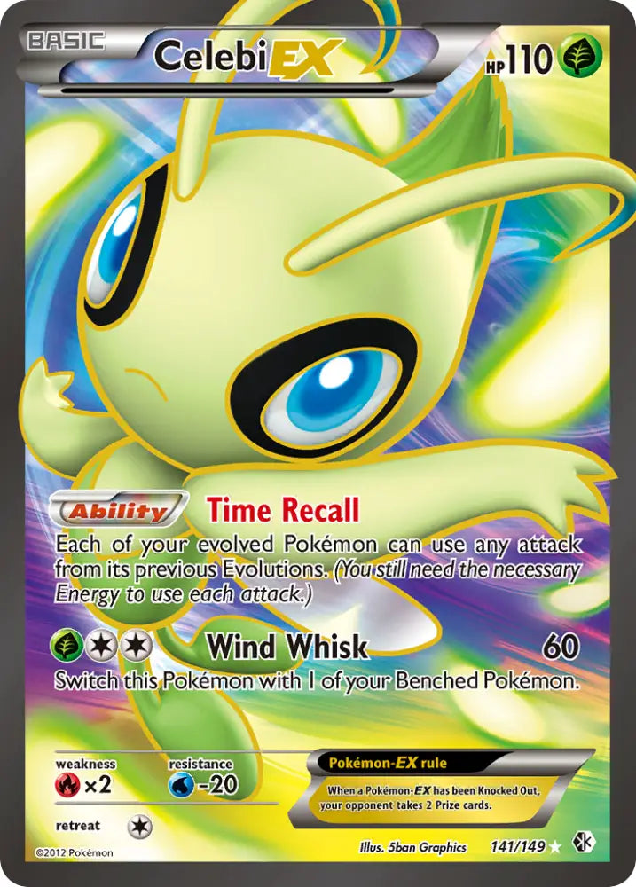 Celebi EX (141/149) [Black & White: Boundaries Crossed] - Pokemon Single