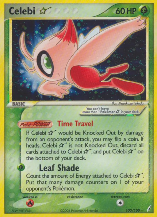 Celebi Star (100/100) [EX: Crystal Guardians] - Pokemon Single