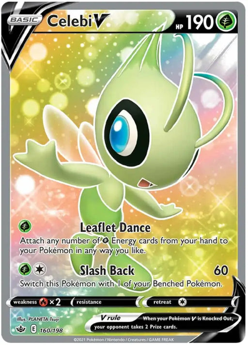 Celebi V (160/198) [Sword & Shield: Chilling Reign] - Pokemon Single