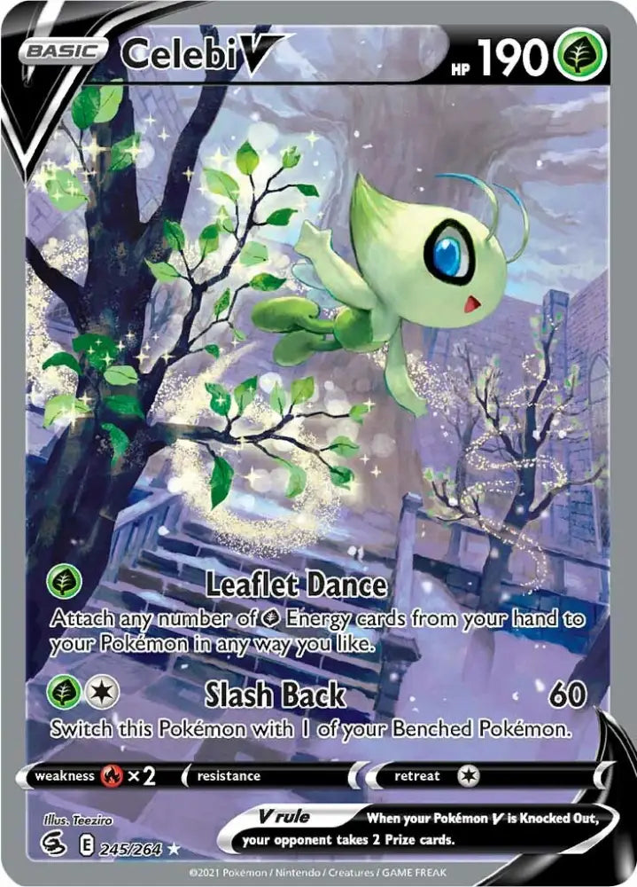 Celebi V (245/264) [Sword & Shield: Fusion Strike] - Pokemon Single