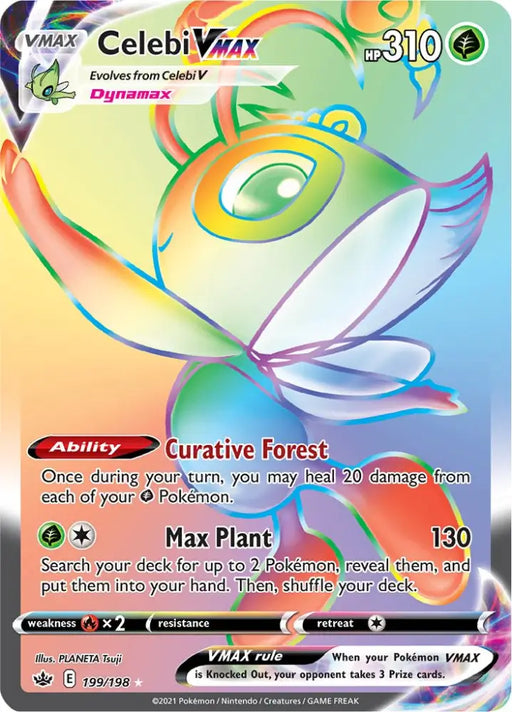 Celebi VMAX (199/198) [Sword & Shield: Chilling Reign] - Pokemon Single