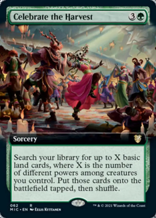 Celebrate the Harvest (Extended Art) [Innistrad: Midnight Hunt Commander] - MTG Single