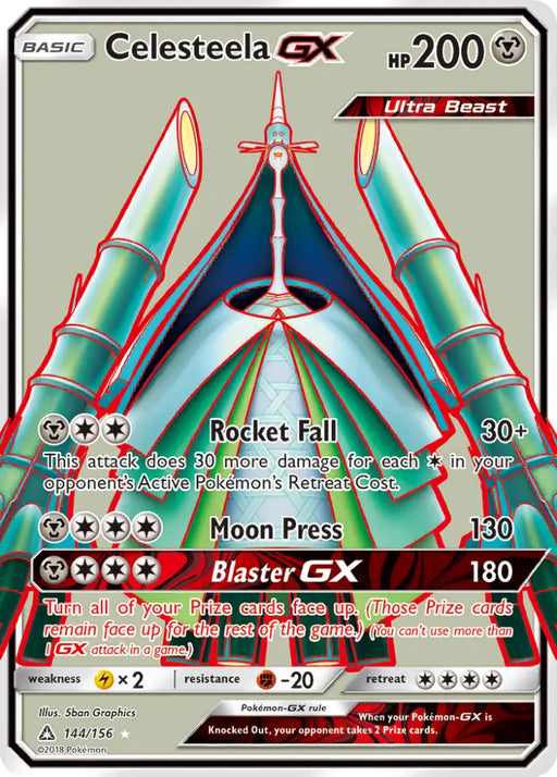 Celesteela GX (144/156) [Sun & Moon: Ultra Prism] - Pokemon Single