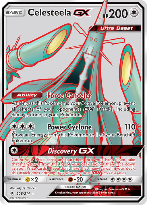Celesteela GX (208/214) [Sun & Moon: Unbroken Bonds] - Pokemon Single