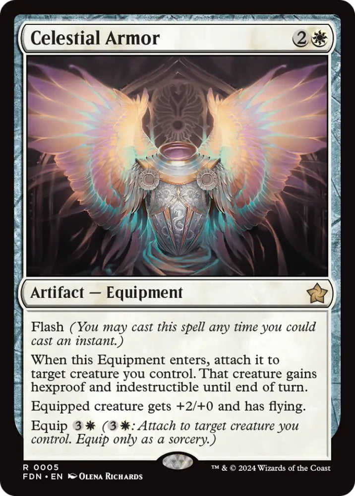 Celestial Armor [Foundations] - MTG Single