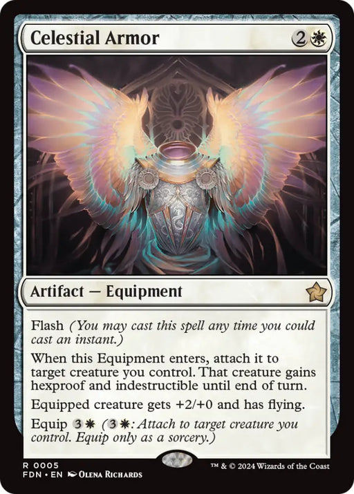 Celestial Armor [Foundations] - MTG Single