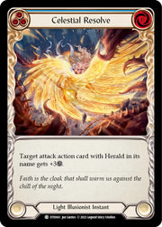 Celestial Resolve (Blue) [Dusk Till Dawn] Rainbow Foil - Flesh And Blood Single