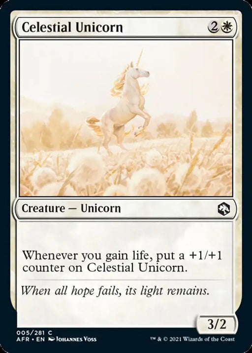 Celestial Unicorn [Dungeons & Dragons: Adventures in the Forgotten Realms] - MTG Single