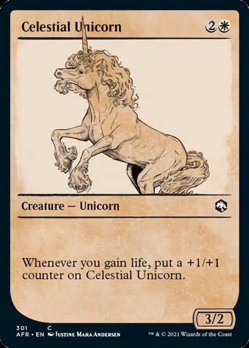 Celestial Unicorn (Showcase) [Dungeons & Dragons: Adventures in the Forgotten Realms] - MTG Single