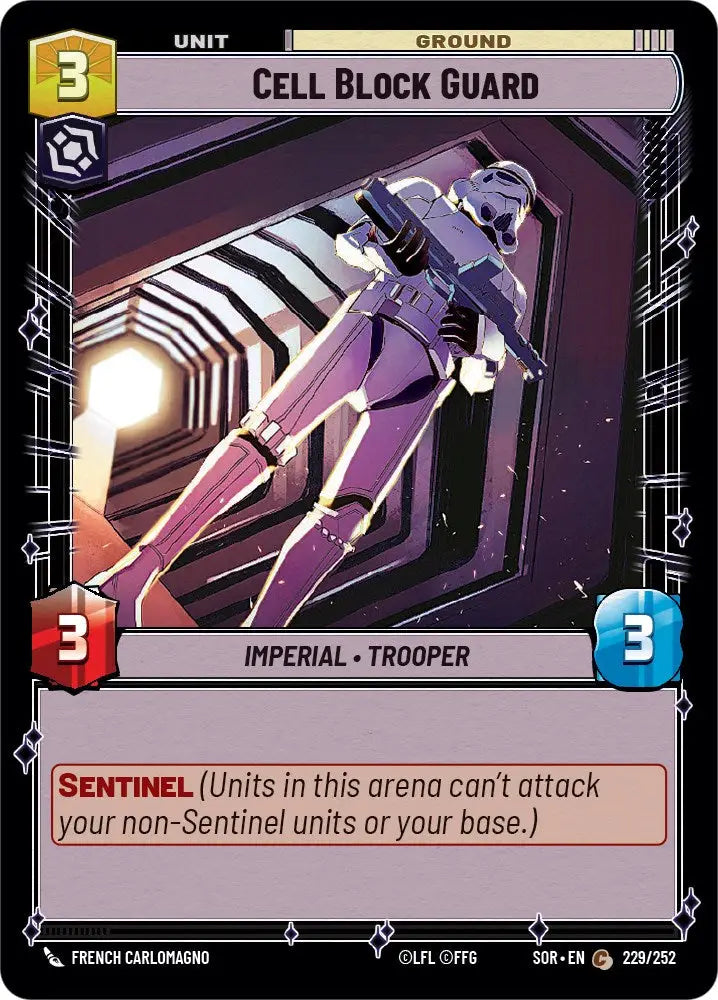 Cell Block Guard (229/252) [Spark of Rebellion] - Star Wars: Unlimited Single