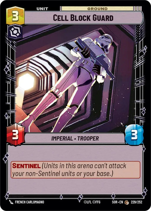 Cell Block Guard (229/252) [Spark of Rebellion] - Star Wars: Unlimited Single