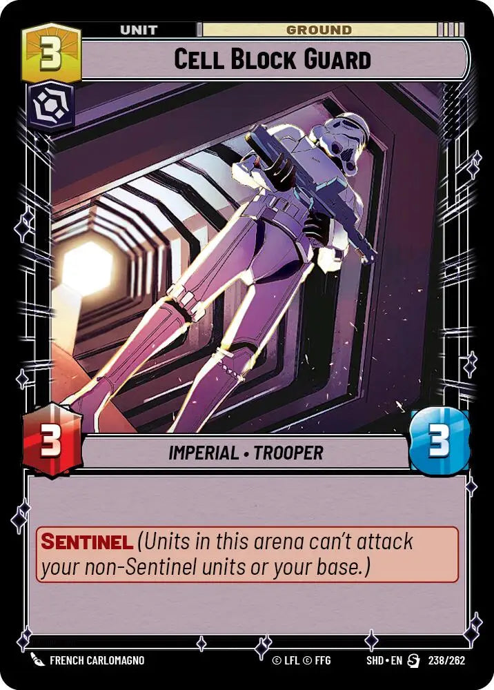 Cell Block Guard (238/262) [Shadows of the Galaxy] - Star Wars: Unlimited Single