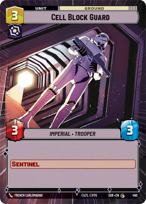 Cell Block Guard (Hyperspace) (490) [Spark of Rebellion] - Star Wars: Unlimited Single